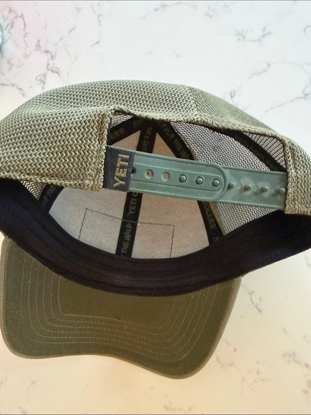 Yeti Olive Green Mesh Back Cap with Front Patch - Billy Currington Autograph